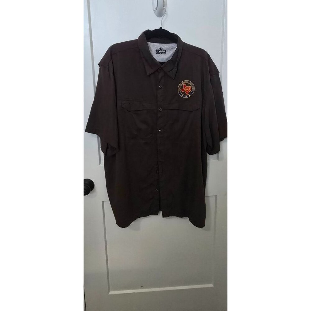 Texas Fire Marshals Association Button-Up Shirt 2XL Olympia Sportswear